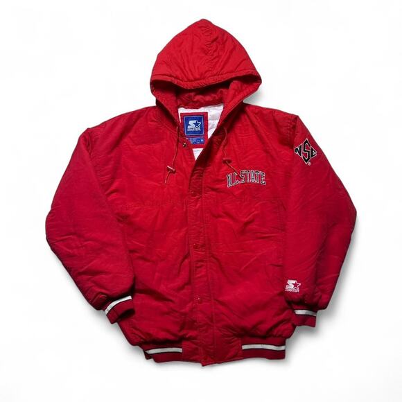 Starter 90s Vintage North Carolina NC State University Wolfpack Jacket Medium - Picture 1 of 7